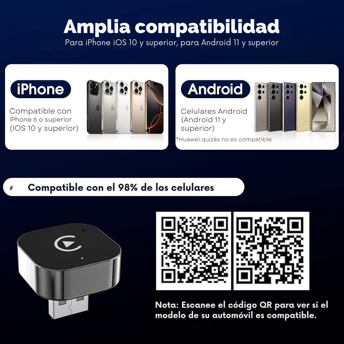 DriveSync Pro 2 ™ - No es solo CarPlay. Tu copiloto definitivo.